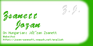 zsanett jozan business card